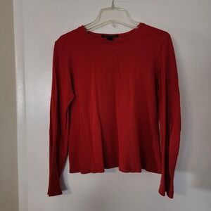 S Banana Republic Long Sleeve Waffle Textured Top, 100% Cotton, Vintage Clothing
